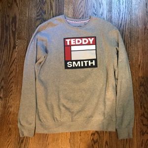 Teddy Smith (French brand) large grey crewneck